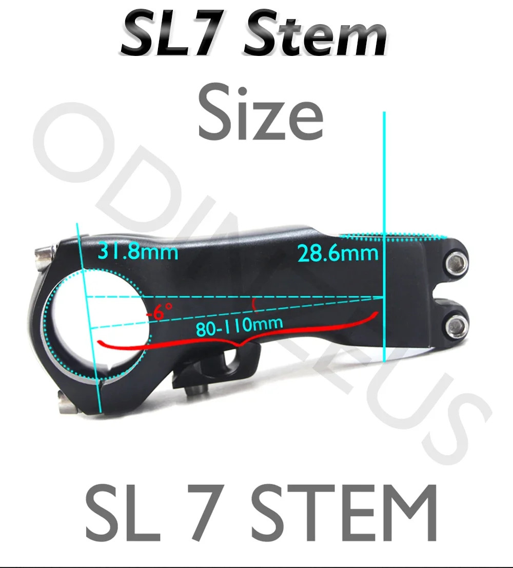 Road Bike Aluminum Alloy Stem 28.6/31.8mm*80-110mm Bicycle Handlebar Stand