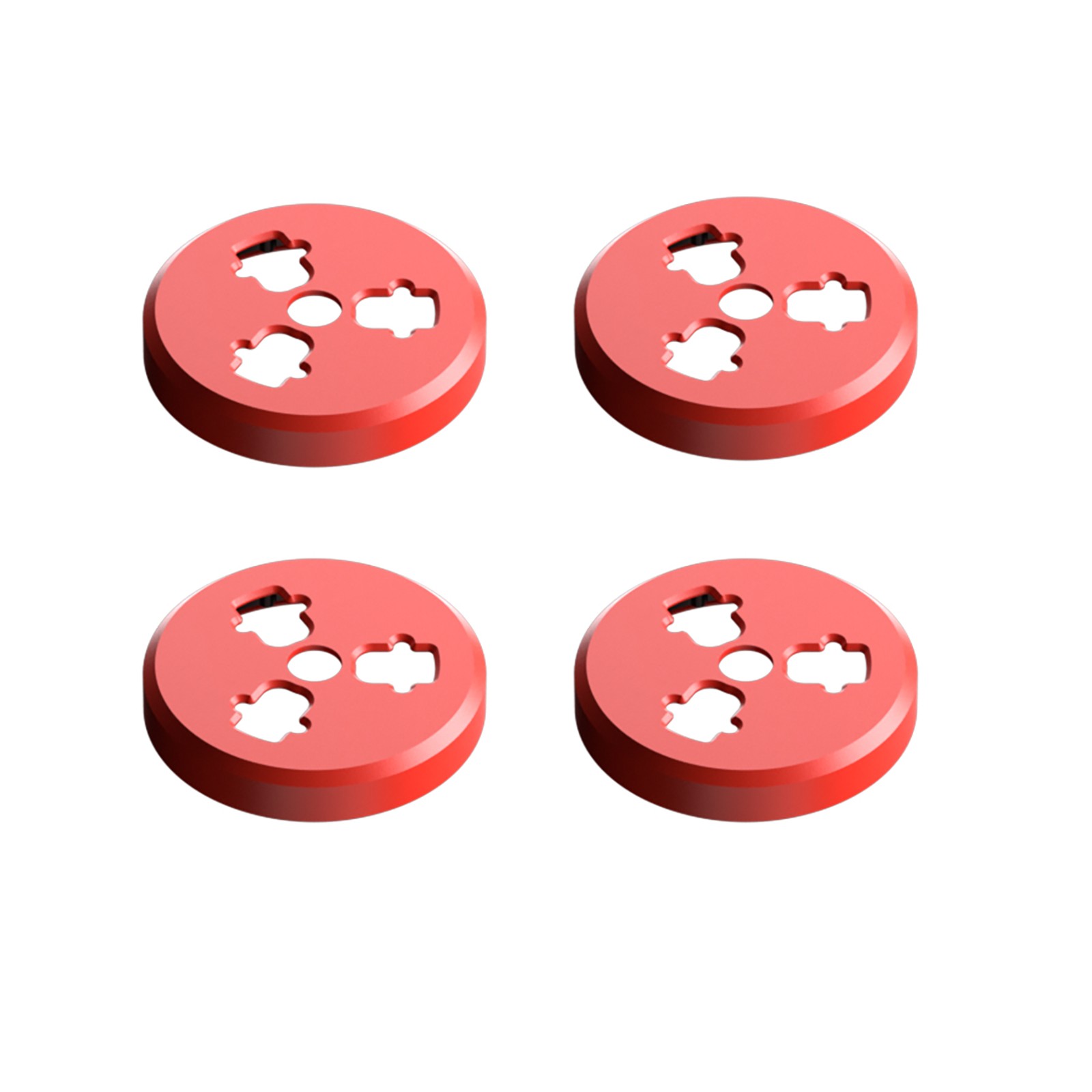 4PCS Red Aluminum Alloy Motor Protective Cover For DJI AIR 3S/AIR 3/MAVIC 3 PRO