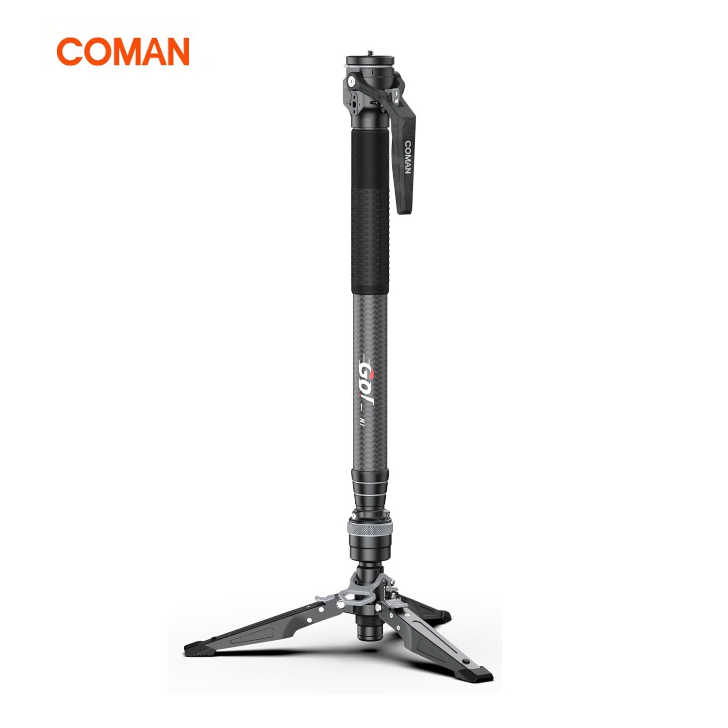 COMAN M1 62.8" Carbon Fiber Monopod for DSLR Camera One-Click Lifting Monopod
