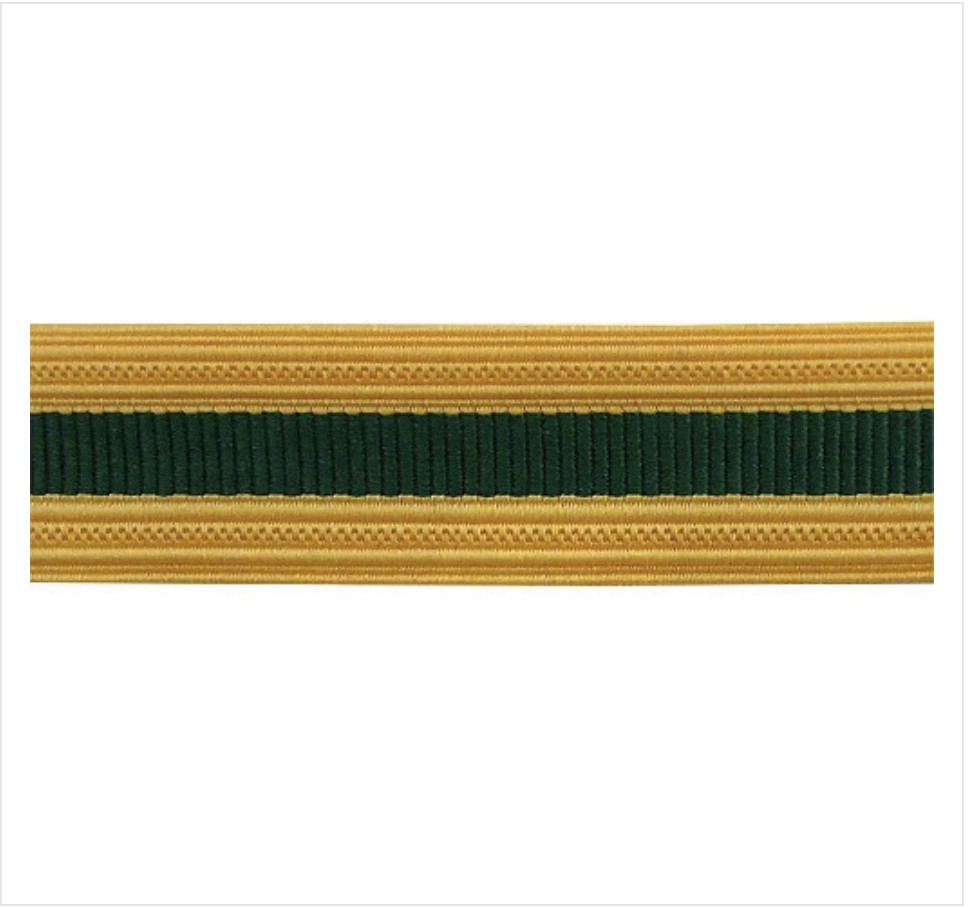 GENUINE U.S. ARMY SLEEVE BRAID: MILITARY POLICE - GREEN