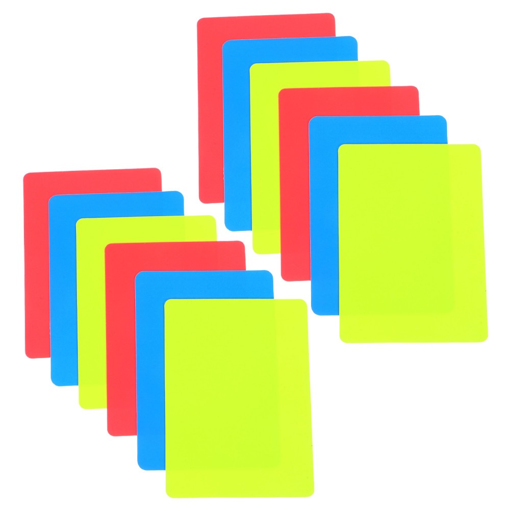 12 Pcs Referee Game Accessory Football Score Card Official Cards