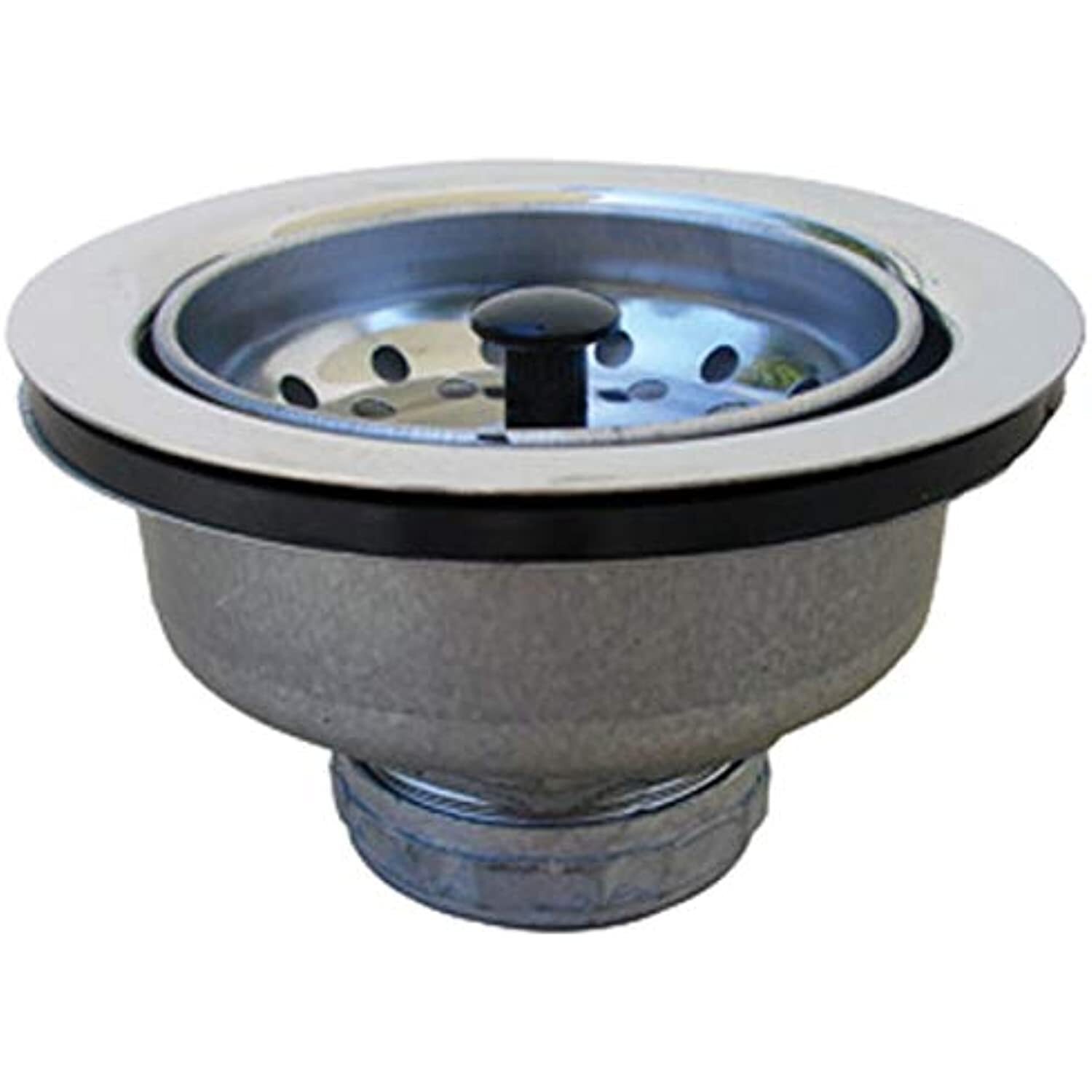 Kitchen Sink Strainer, Stainless Steel, Chrome Plated Finish