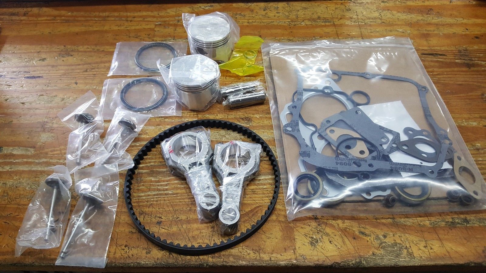 EZGO ENGINE REBUILD KIT & GASKETS 295CC ROBINS ENGINE 1991-1995 OVERSIZED 25 MM