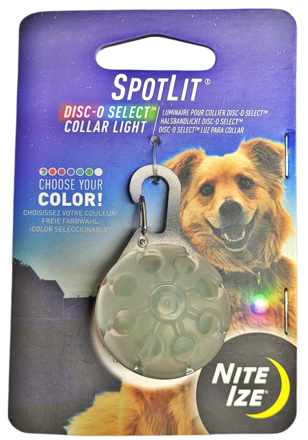 Nite Ize SpotLit LED Carabiner Light - Disc-O Select Collar Light