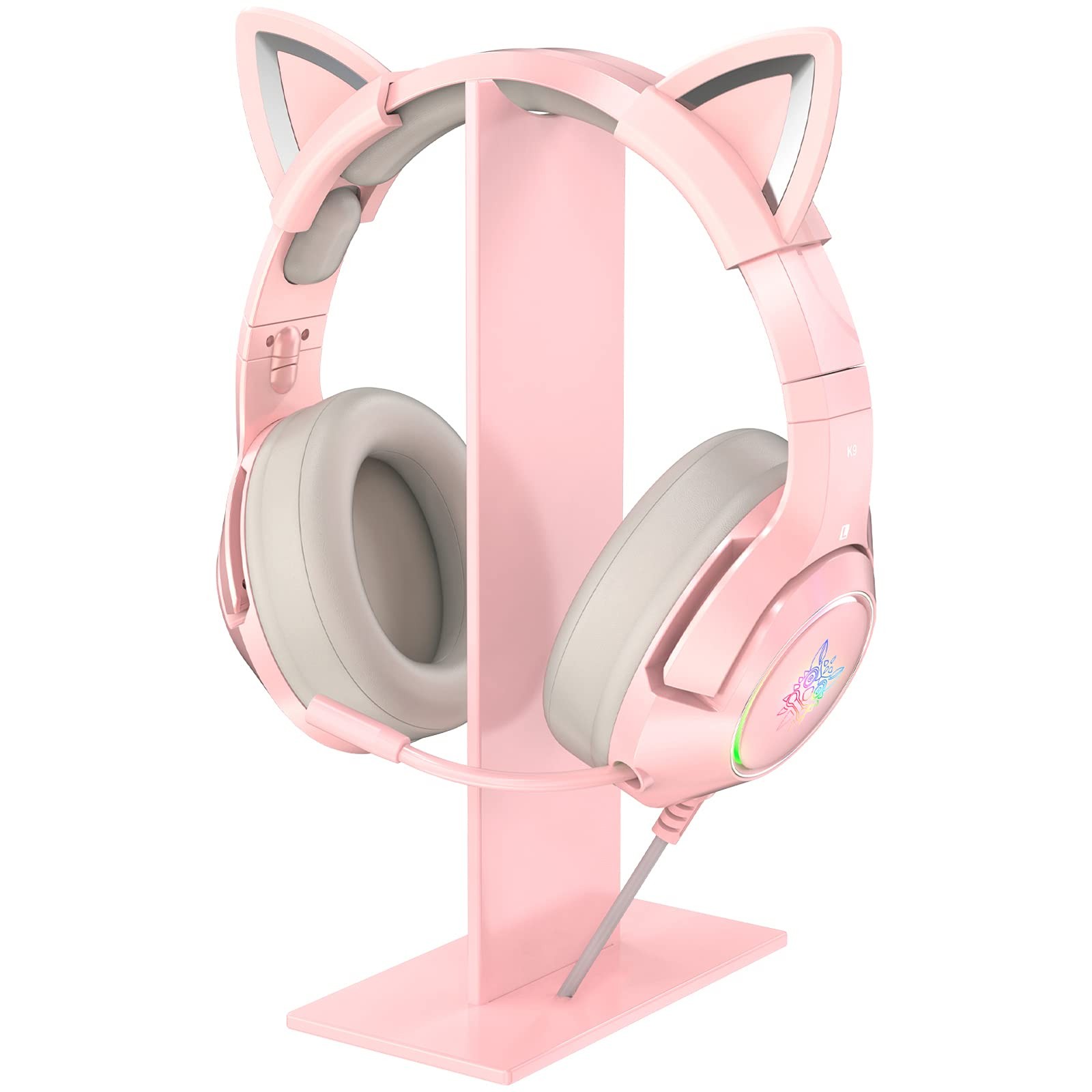 SIMGAL Pink Headphones Stand, Universal Gaming Headset Holder Hanger