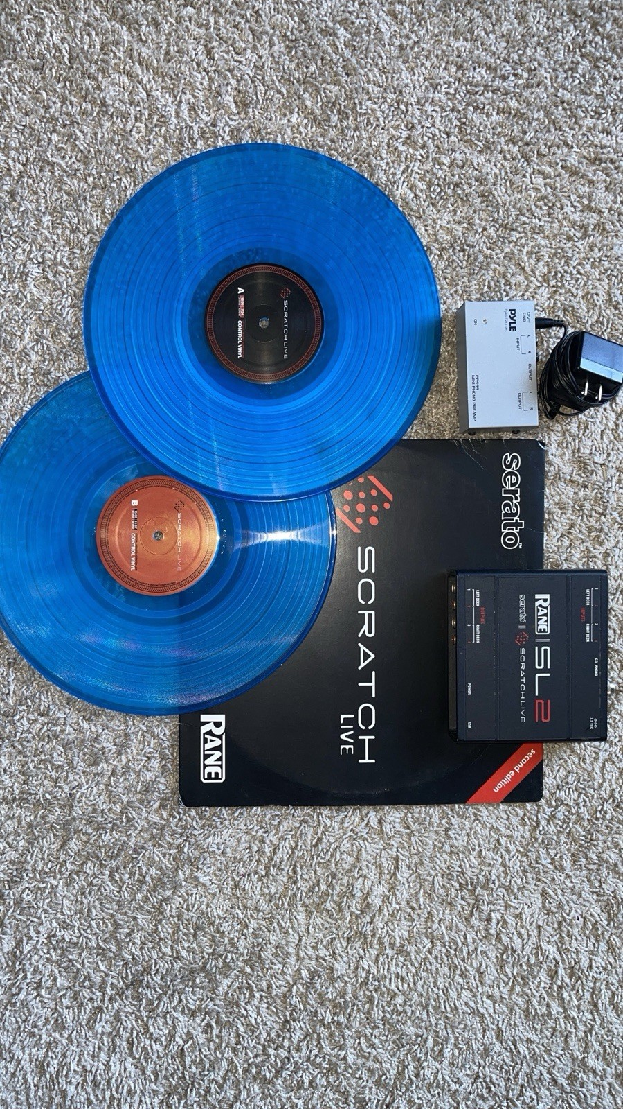 Rane SL2 Scratch Live / Blue A/B Control Vinyl - RARE!