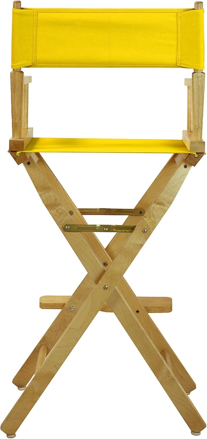 230-00/021-34 Director Chair 30" Bar Height Natural Frame/Gold Canvas