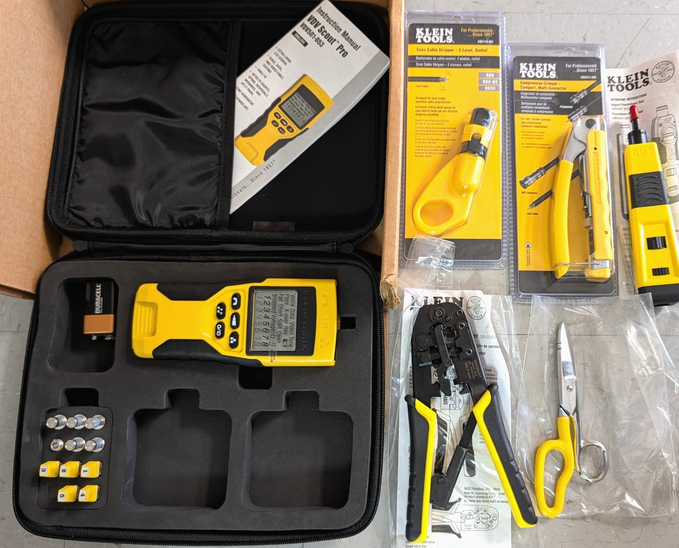 Klein Tools PROPACK VDV001-819 Tool Set- Free Ship