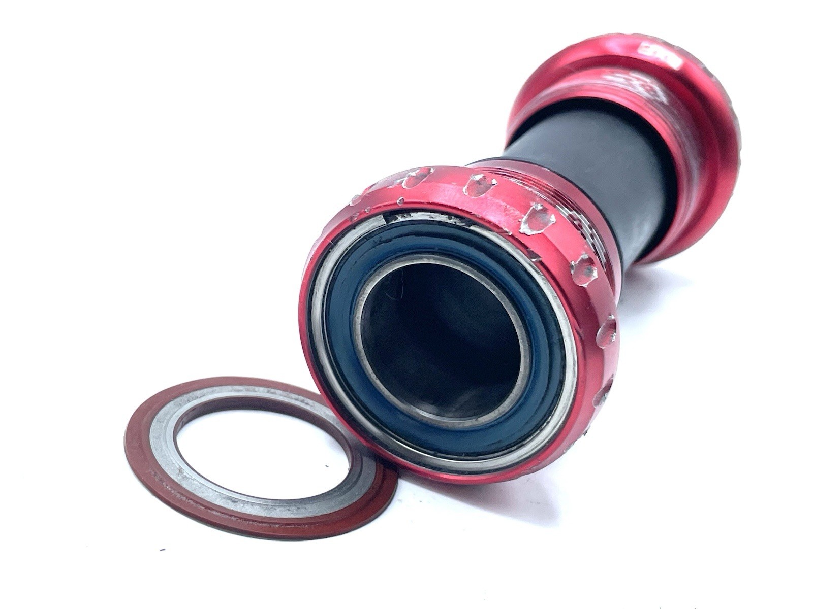 SRAM BlackBox Ceramic GXP Road Bike Bottom Bracket Red Anodized