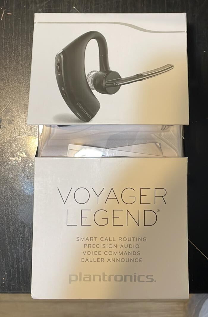 Plantronics Voyager Legend Pro Bluetooth Headset w/ Voice Command Black  Used