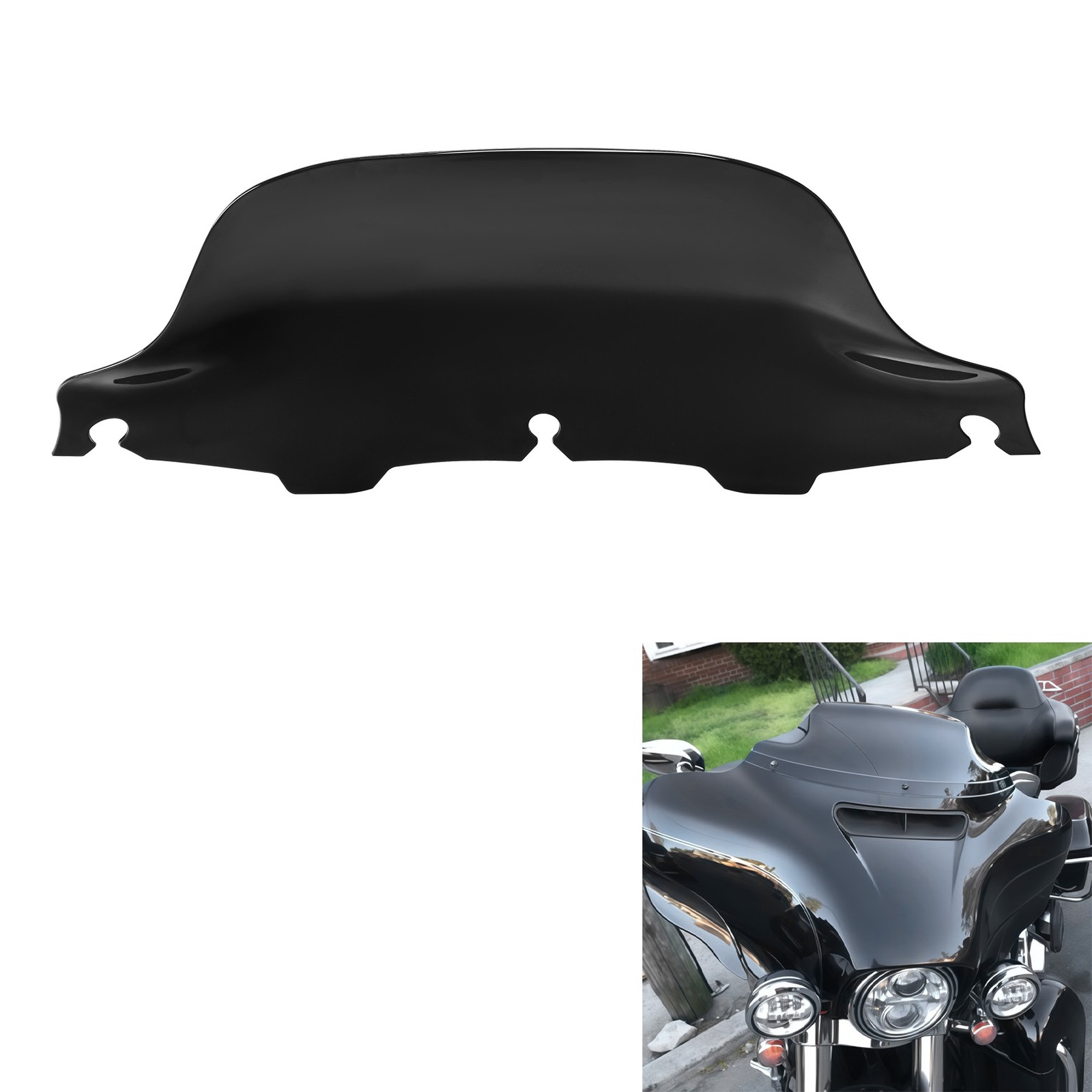 Fit For Harley 1996-2013 Electra Street Glide Windshield Windscreen Black