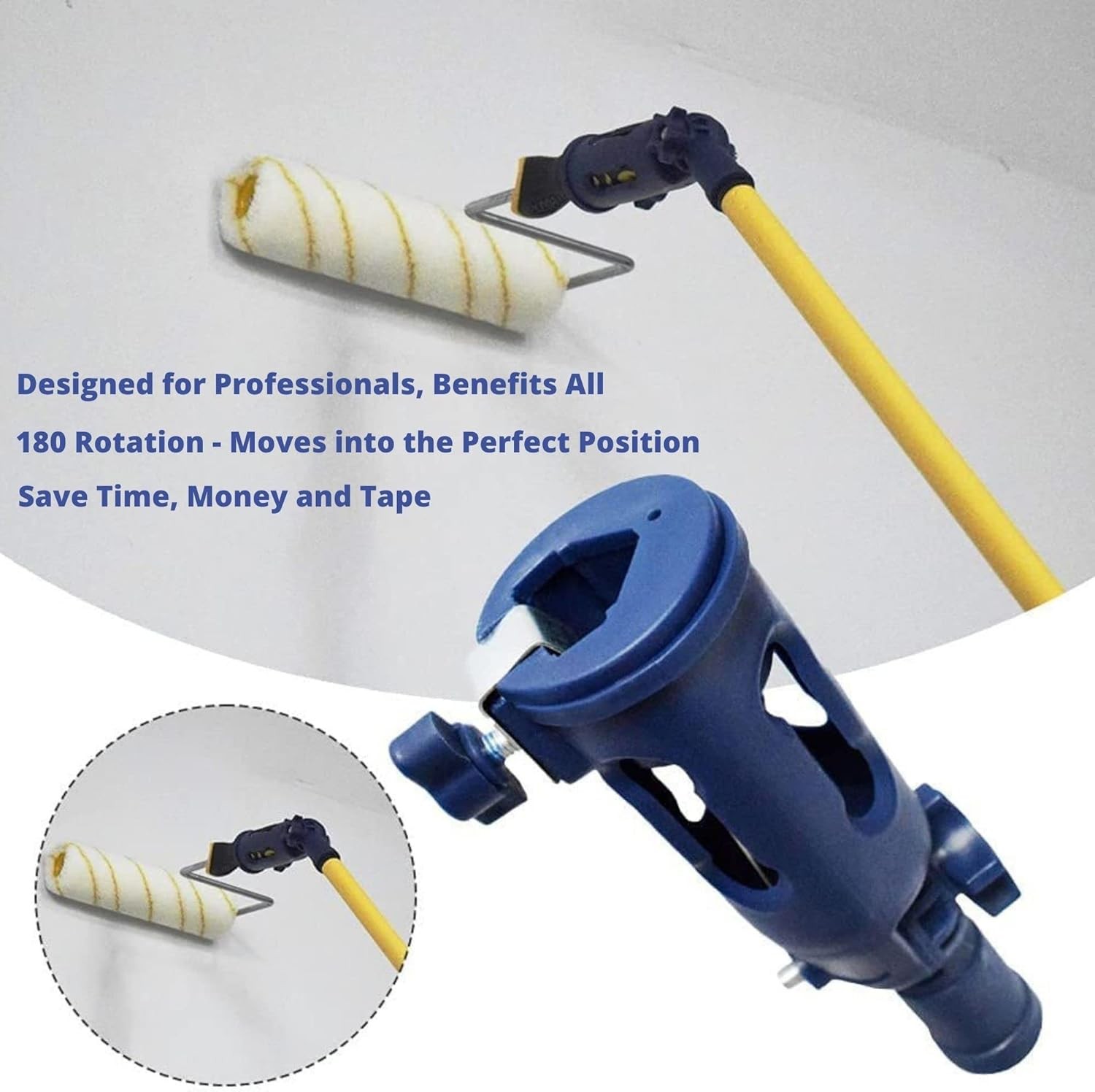 Multi-Angle Paint Brush Extender - Extension Pole Large, Multicolor