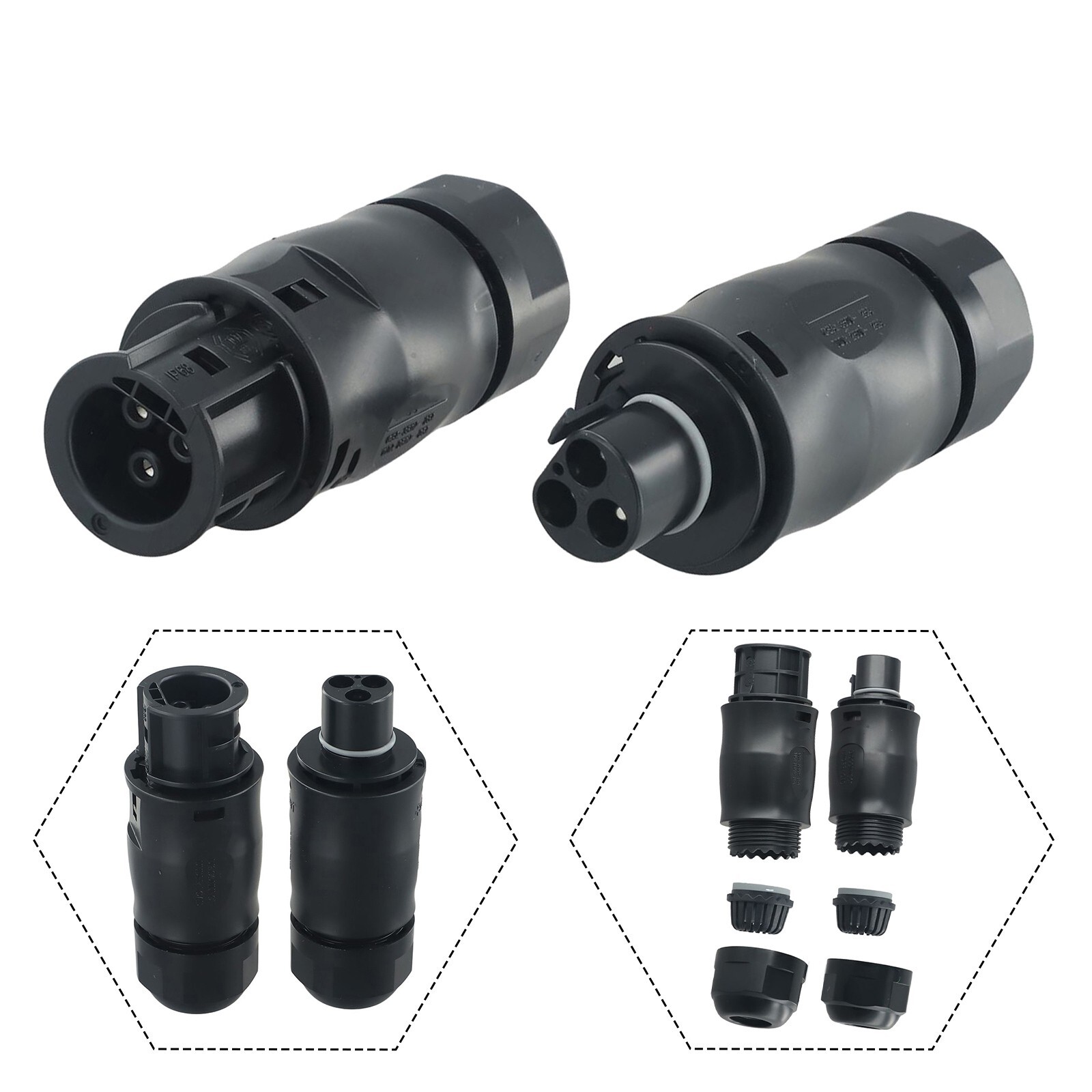 Secure and Efficient AC Socket and Plug for Inverters Easy Installation