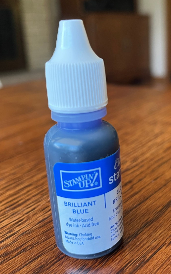 Stampin UP Brilliant Blue Classic Reinker FULL