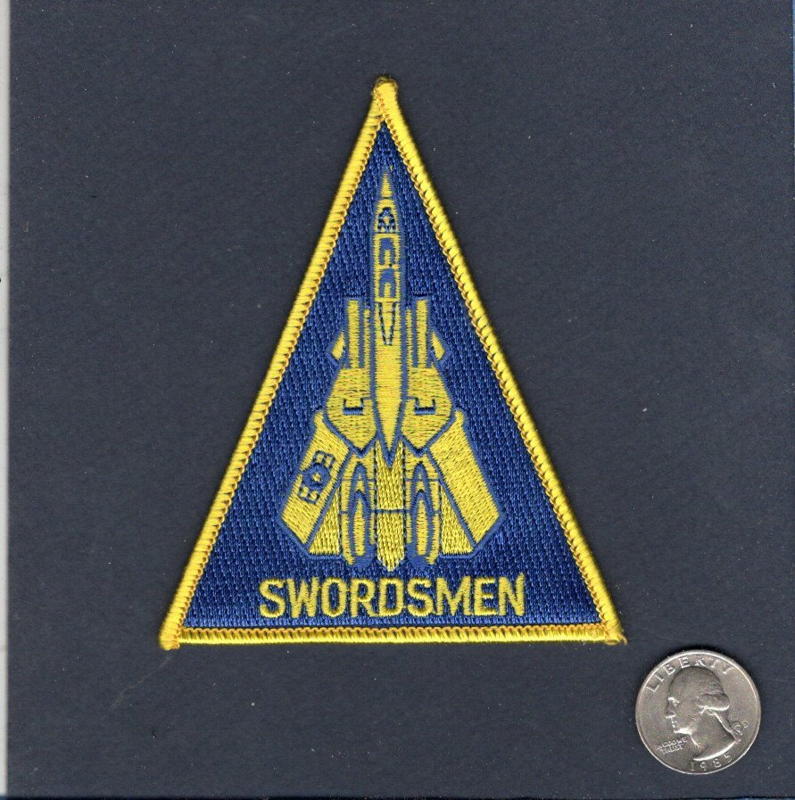 Original 1st Version VF-32 SWORDSMEN US NAVY F-14 TOMCAT Squadron Shoulder Patch