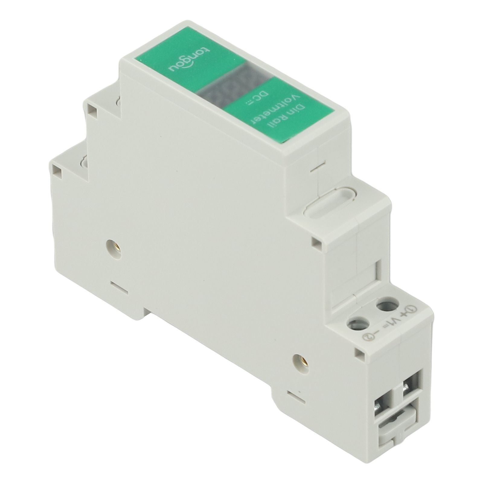 LED Display Voltage Meter for Din Rail Installation Supporting 11 310V DC Range