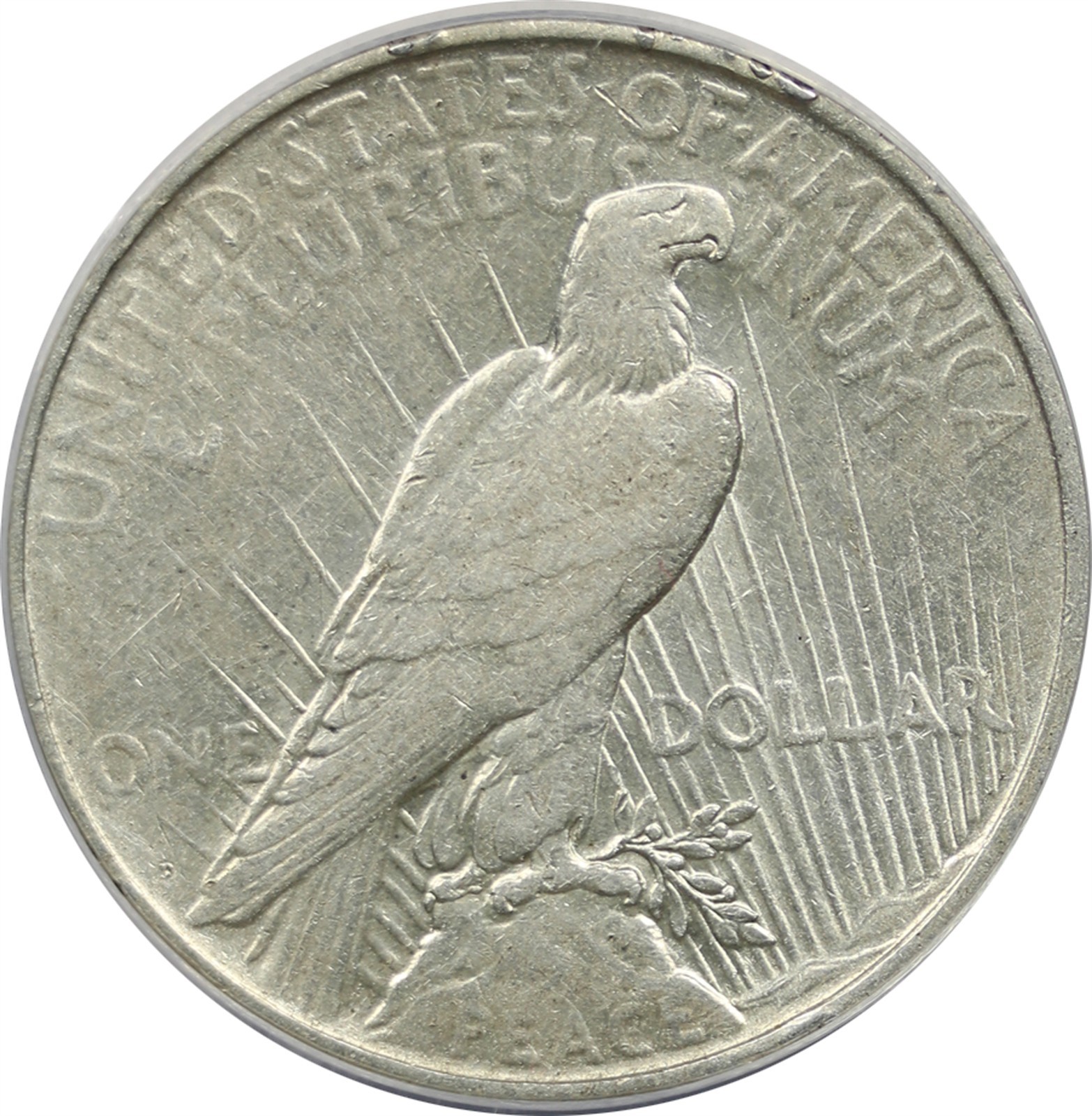 1927-D $1 ANACS AU 53 Details (Cleaned) Peace Silver Dollar