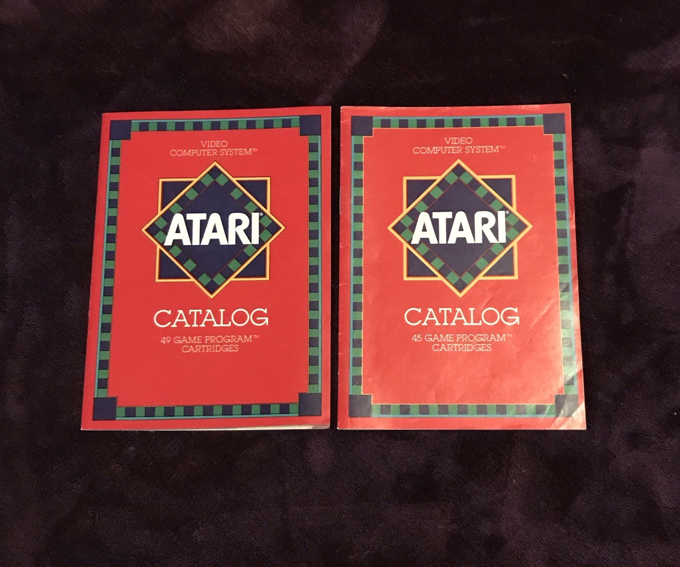 Atari Catalog 45 & 49 Game Program Cartridges 1981/1982