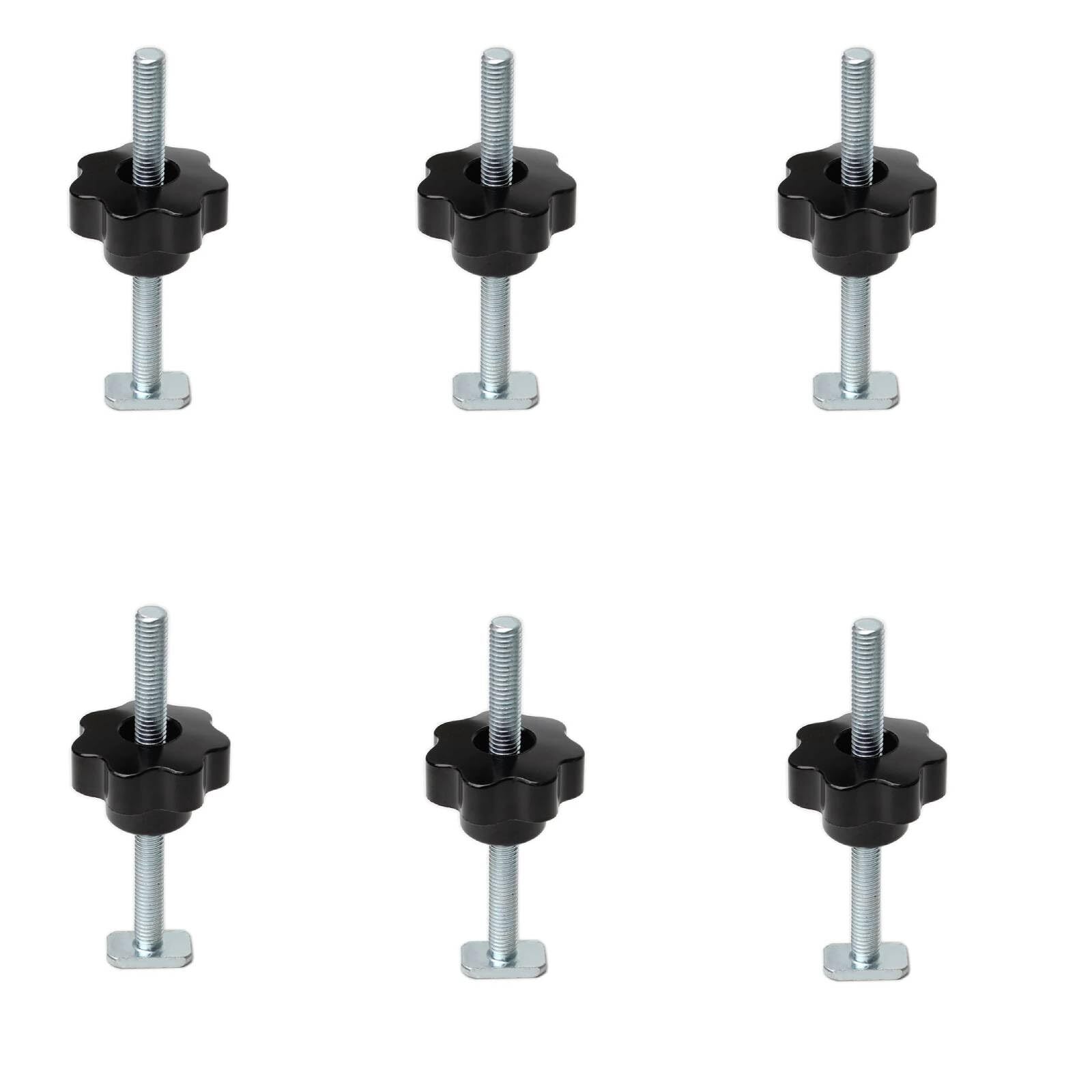 6 Pack T Track Bolts T Track Knob Kit Miter T-track Jig T Track Accessories f...