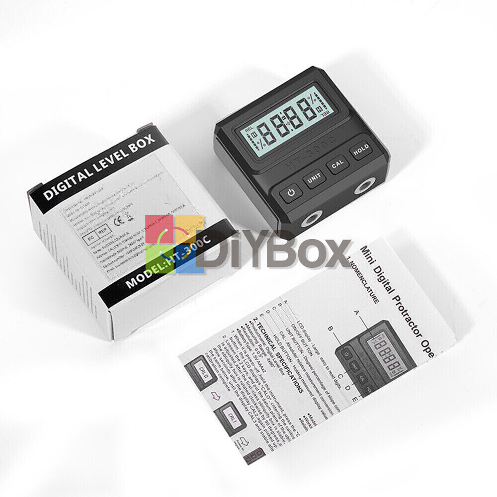 Magnetic Digital Protractor Angle Finder Bevel Gauge Inclinometer Level Meter