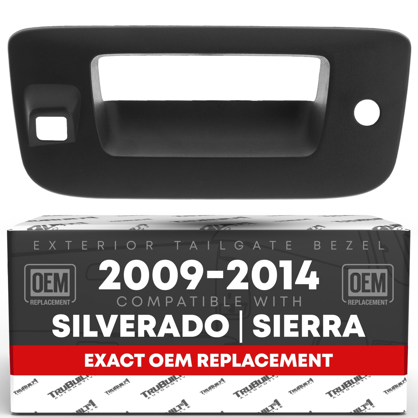 Tailgate Handle Bezel With Key Hole- Camera Hole - Compatible with 2009-2014 ...