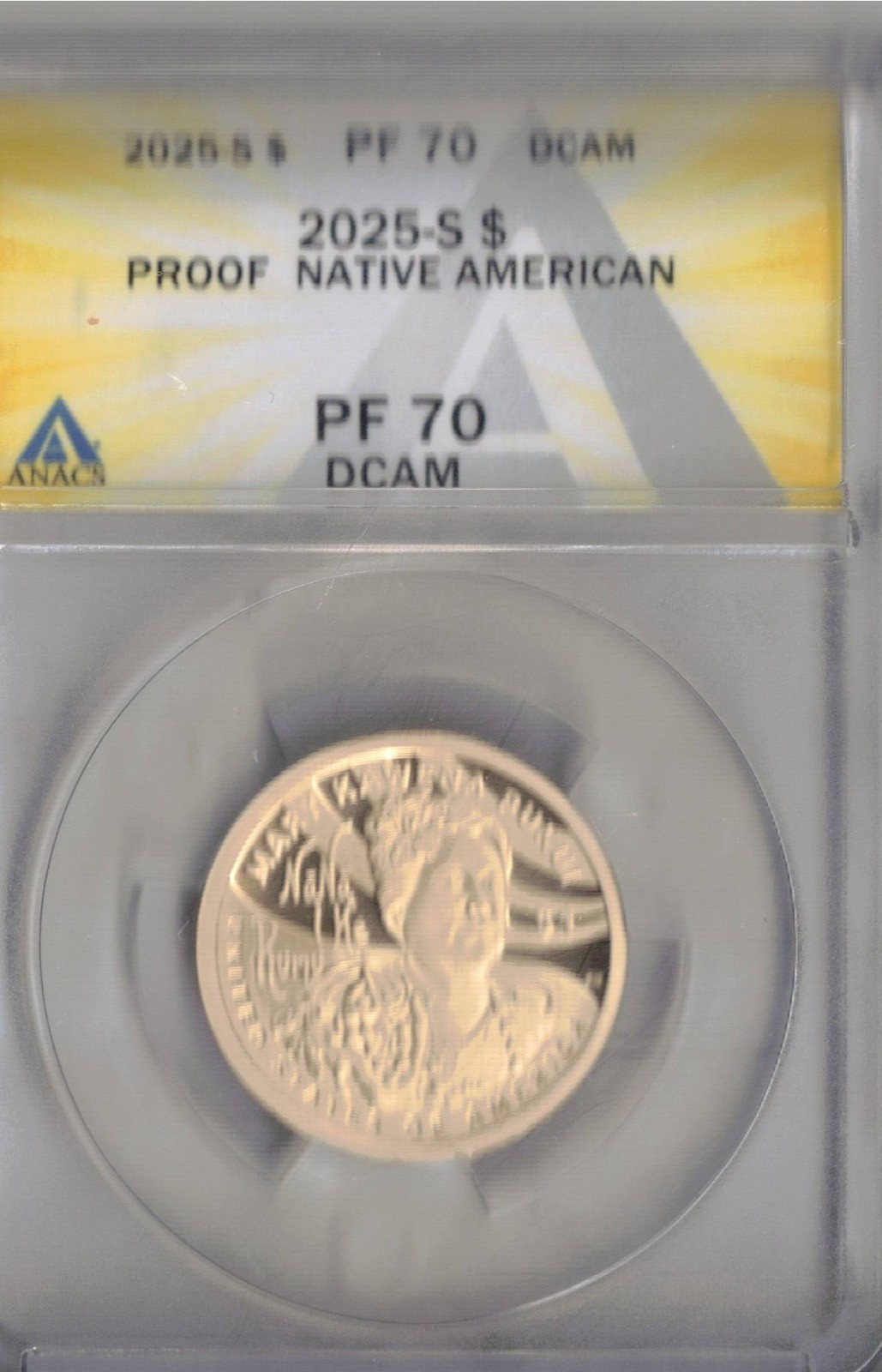 2025-S $1 Native American Proof Dollar PF 70 Certified Coin
