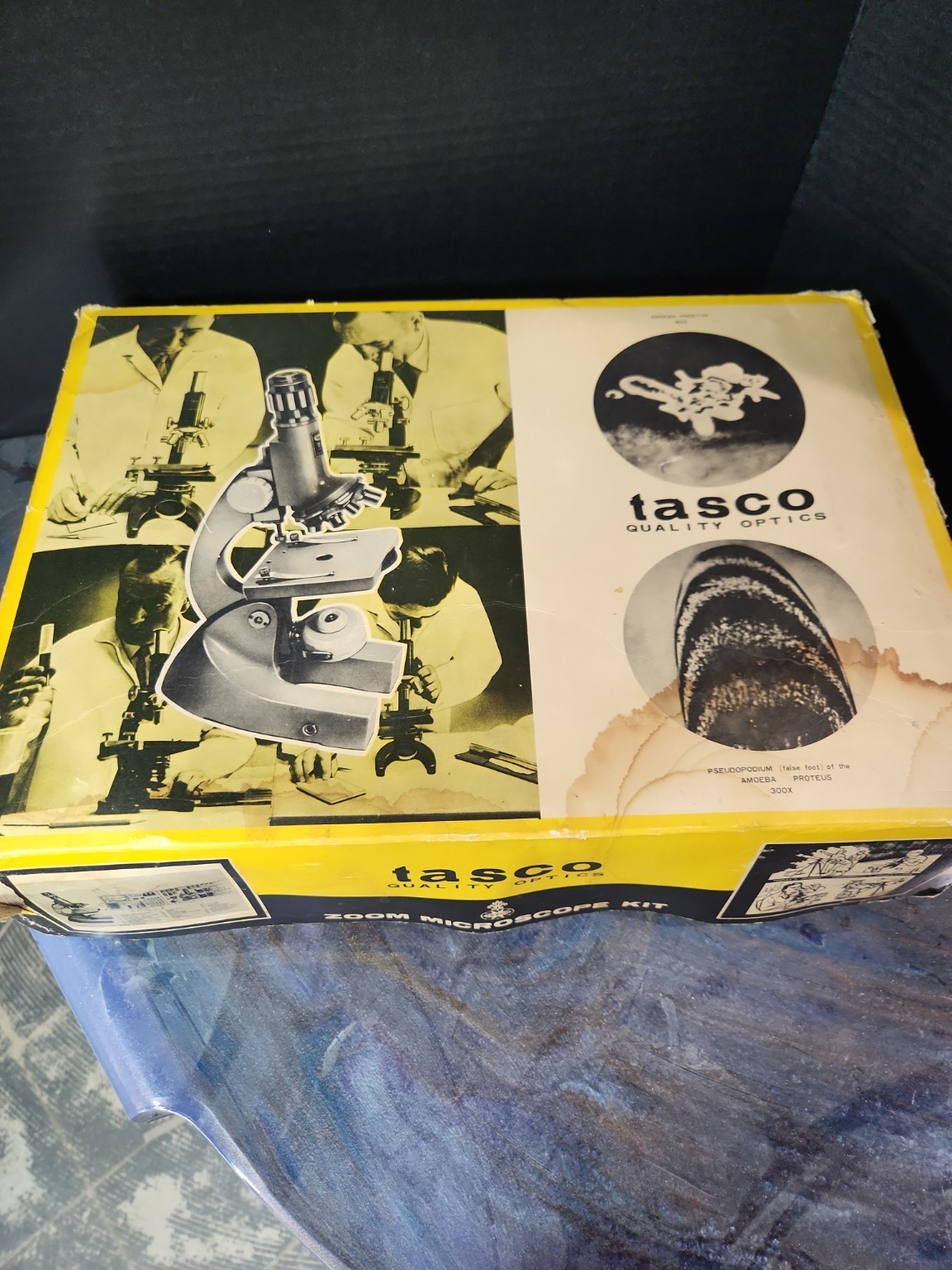 Vintage Tasco Microscope Kit Japan Complete w/ Preserved Specimens Slides...