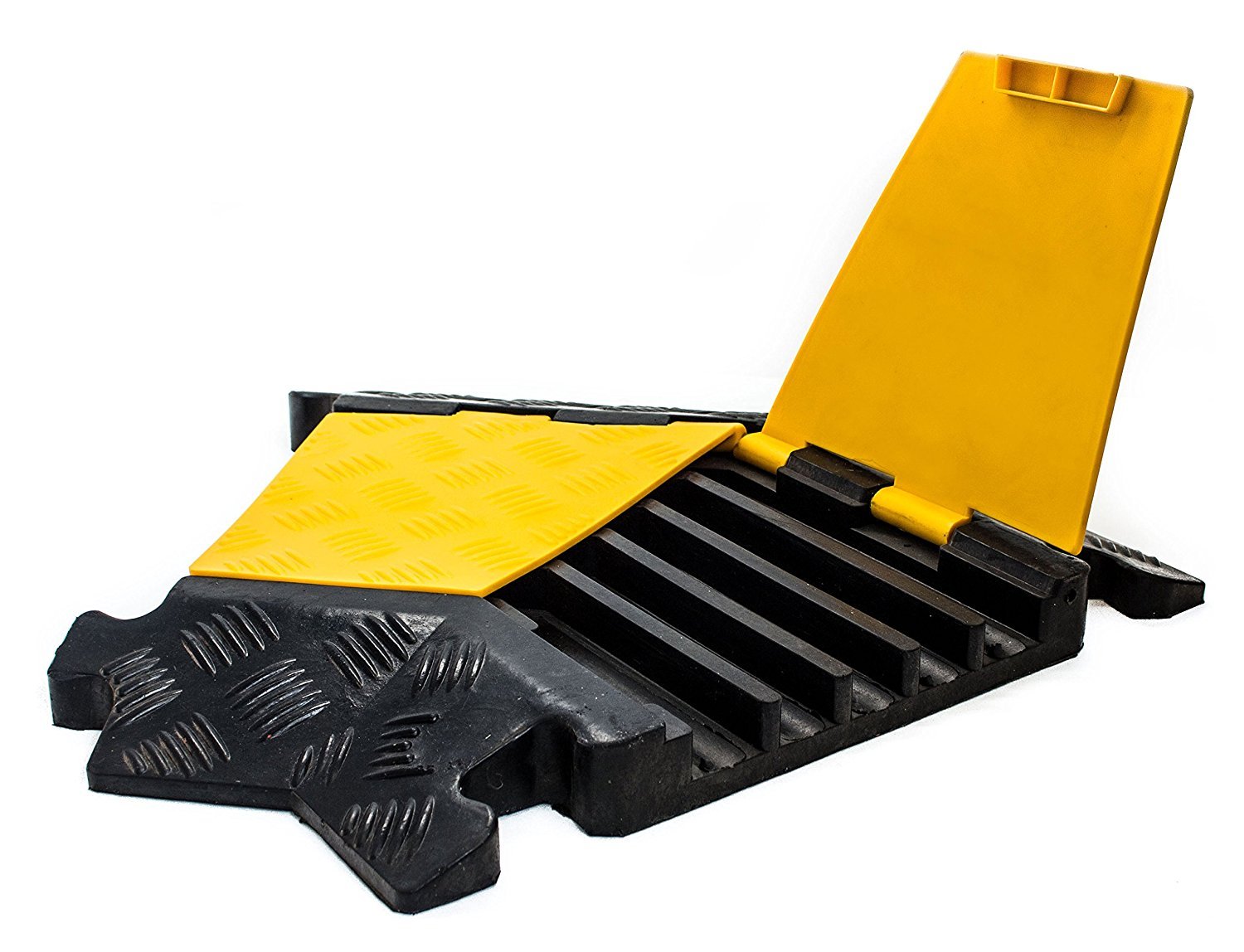 RK RK-CP-5CLT 5 Channel Modular Rubber Cable Protector (Left Turn 45 Degree)