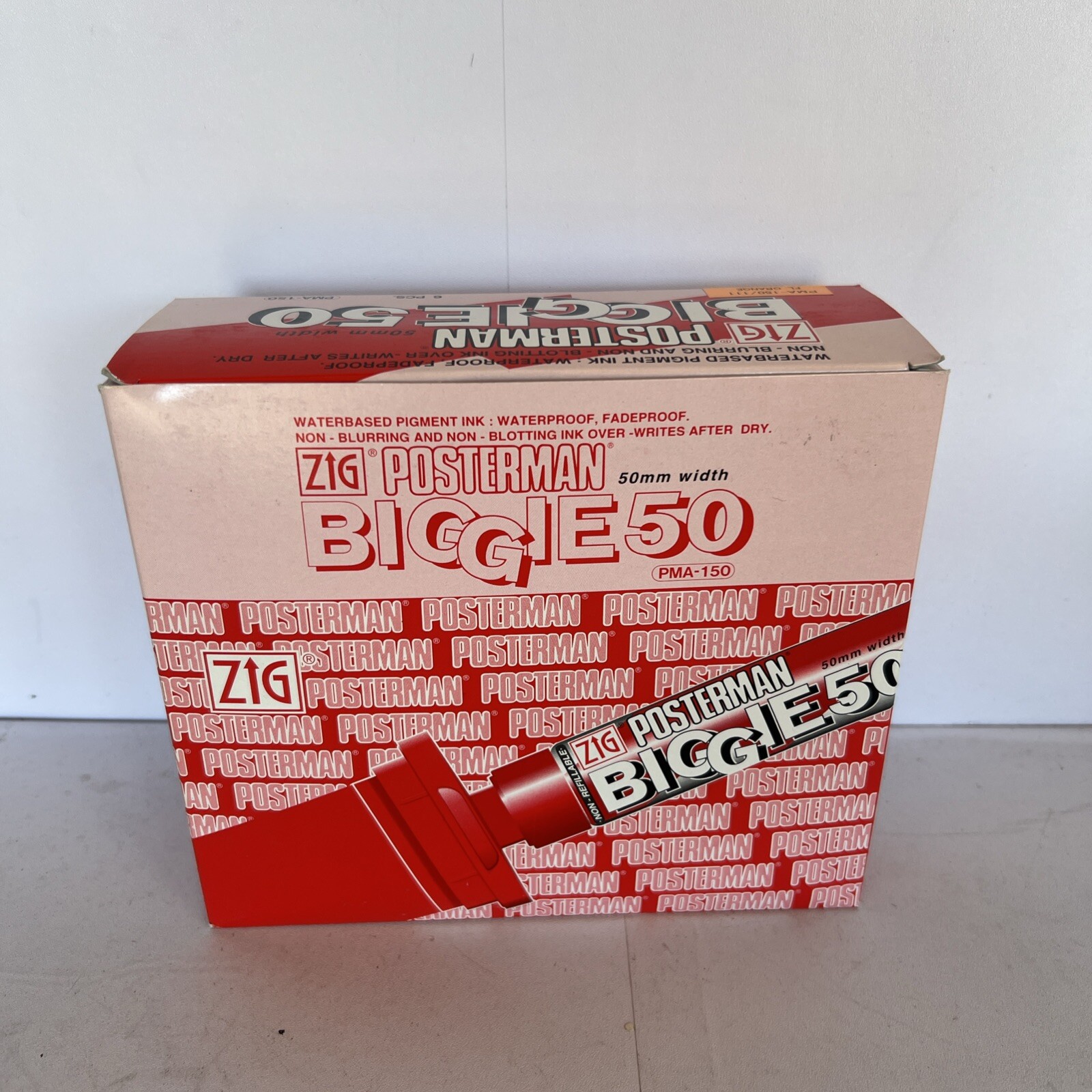 ZIG Posterman Biggie - 50MM Wide Nib  Waterproof GRAFFITI Marker Orange 6CT Case