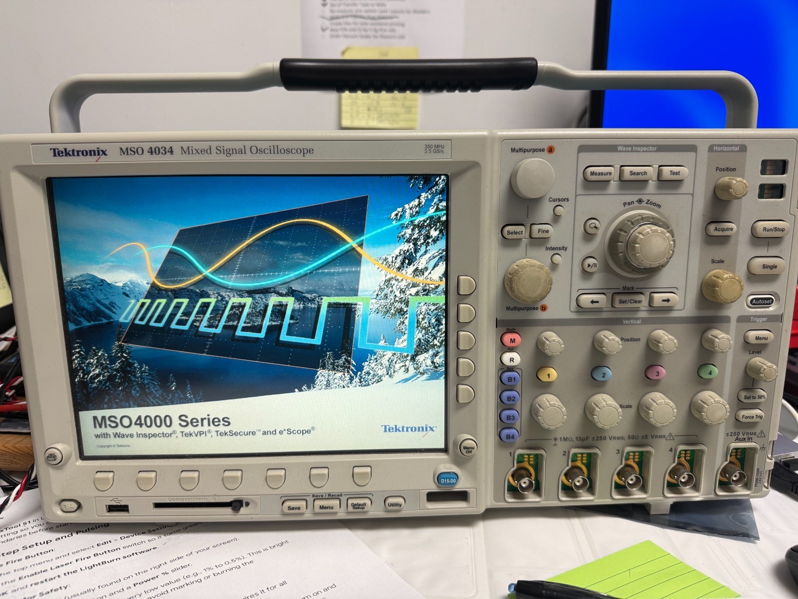 Tektronix MSO4034 Mixed Signal Oscilloscope – Powers On but Overheats