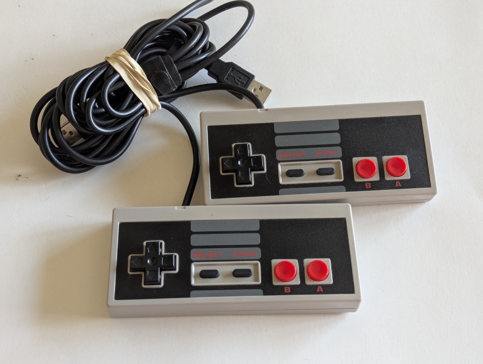 NES Controller USB Lot Of 2 Nintendo USB Computer Controller