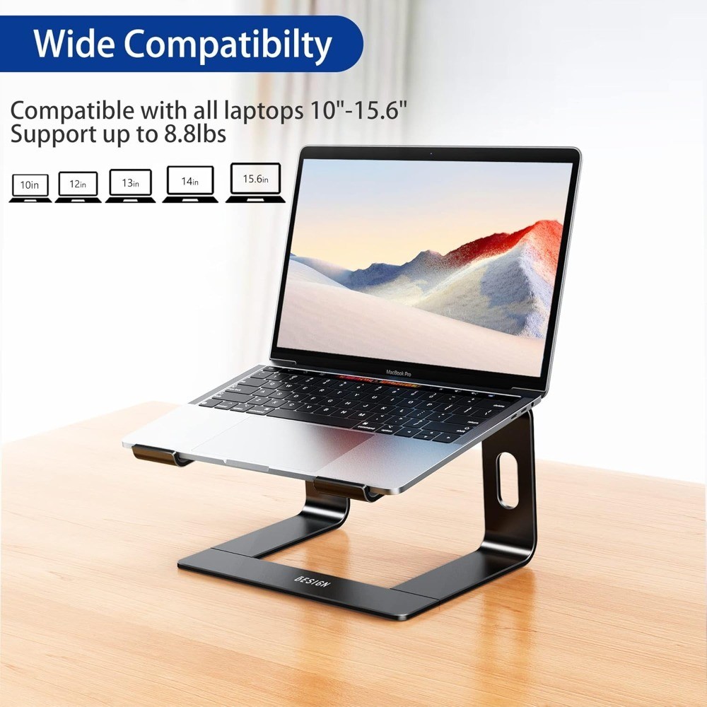 LS03 Aluminum Laptop Stand, Ergonomic Detachable Computer Stand, Notebook