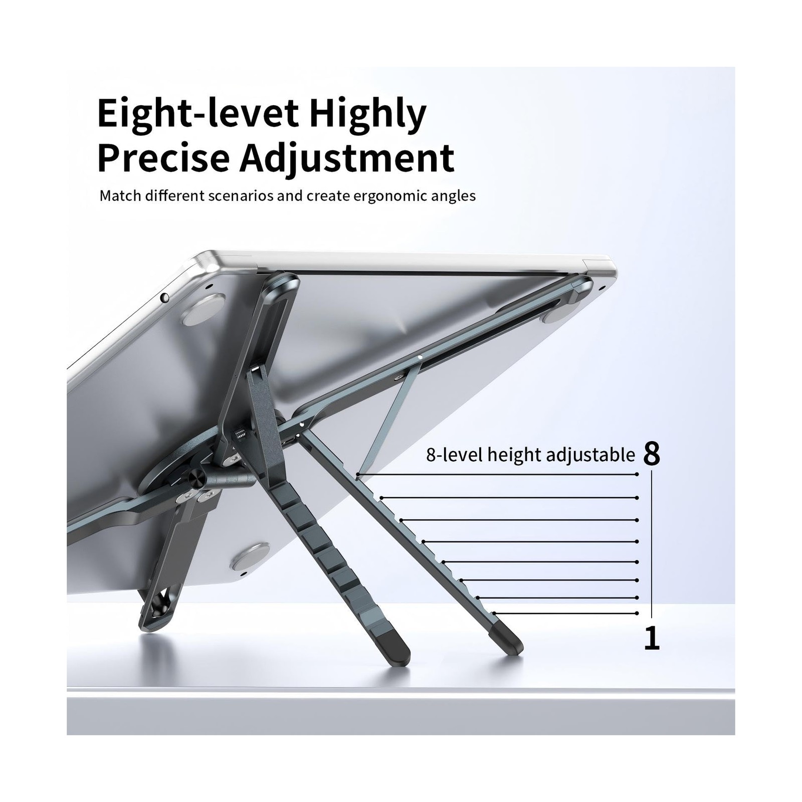 Adjustable Laptop Stand for Desk, MagSafe Compatible Portable Folda... Fast Ship