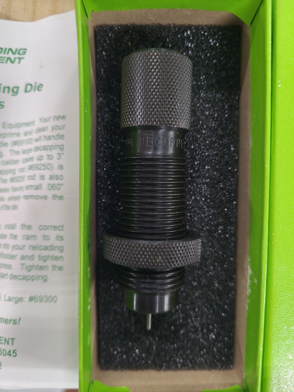 Redding Small Decapping Die for 22cal.-50 cal. (69100) - Excellent Condition
