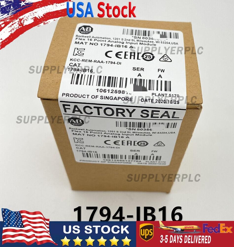 New Factory Sealed AB 1794-IB16 1794IB16 SER A Flex I/O Input Module 1794 IB16