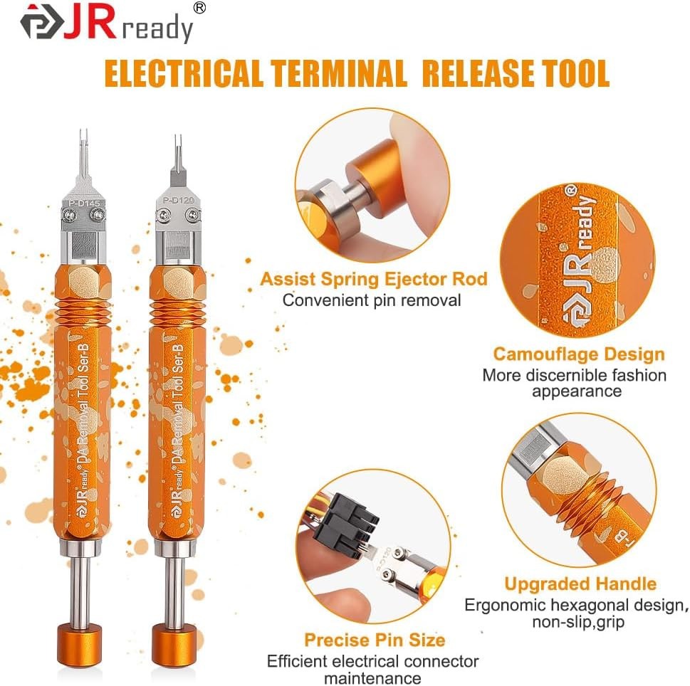 JRready ST5262 2Pcs Molex Pin Extractors Terminal Release Tool Kit for