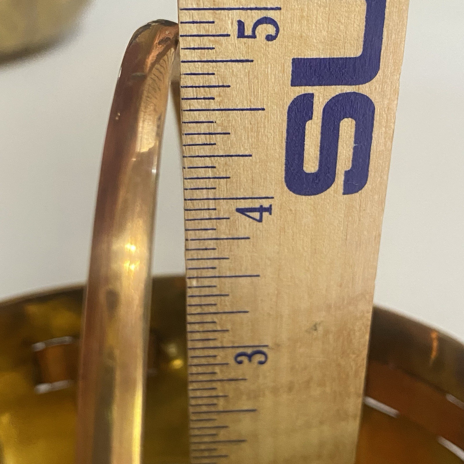 Brass Basket with Handle With Woven Design Bow