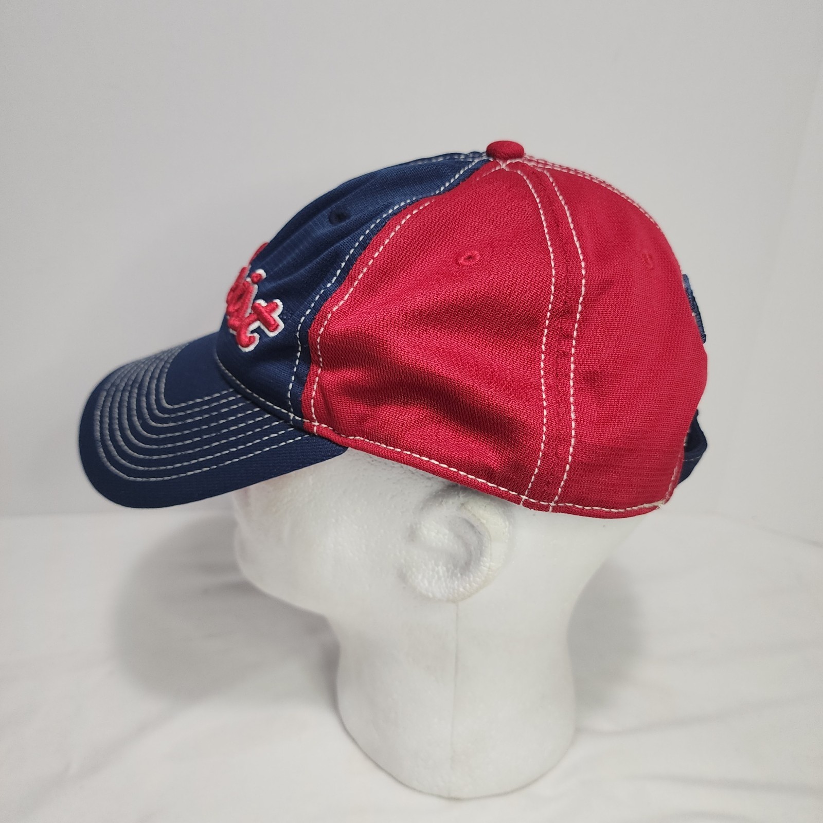 TITLEIST Golf Red/White/Blue Adjustable Strapback Sot-Top "Dad" Hat Cap EUC