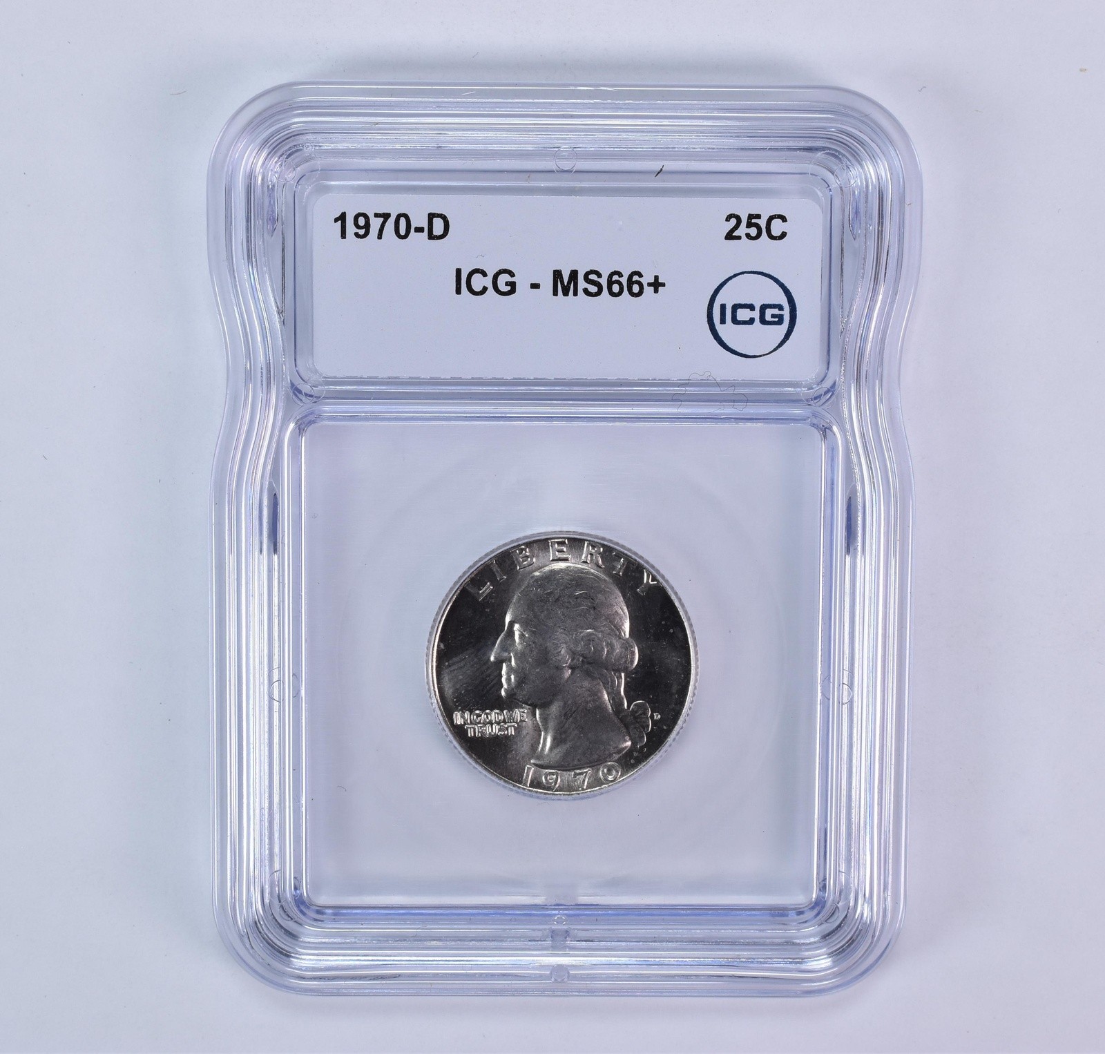 1970-D Washington Quarter MS66+ ICG