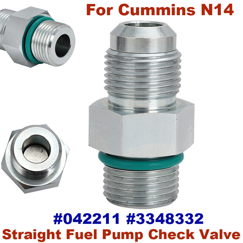 Replace For Cummins N14 Straight Fuel Pump Check Valve Fitting #042211 #3348332