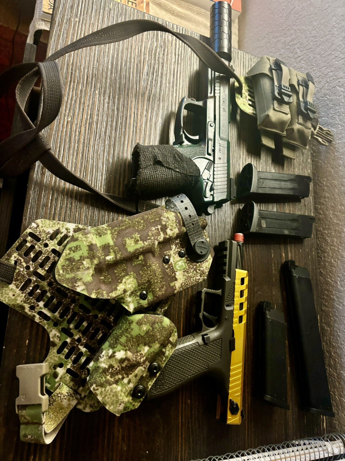 airsoft gun TOKYO MARUI AND SSP18 Green Gas