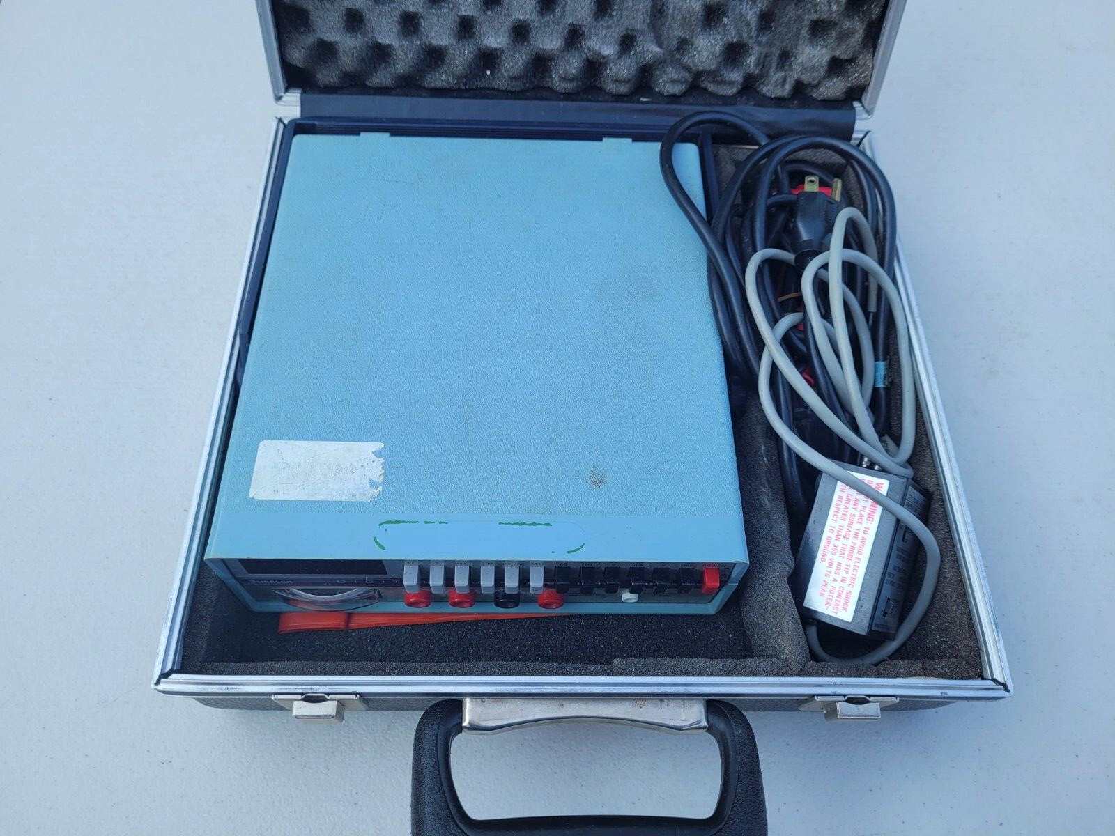 Simpson Digital Multimeter 460D 460 Series 4 Case Leads Manual Extras TESTED
