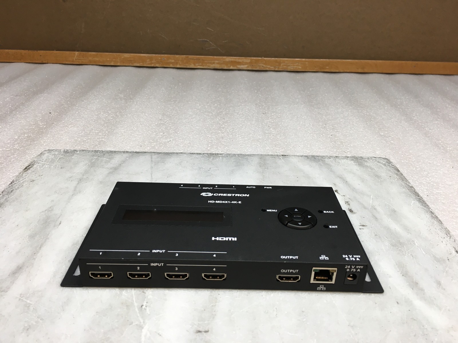 Crestron HD-MD4X1-4K-E 4x1 4K HDMI Switcher No Power Supply Included