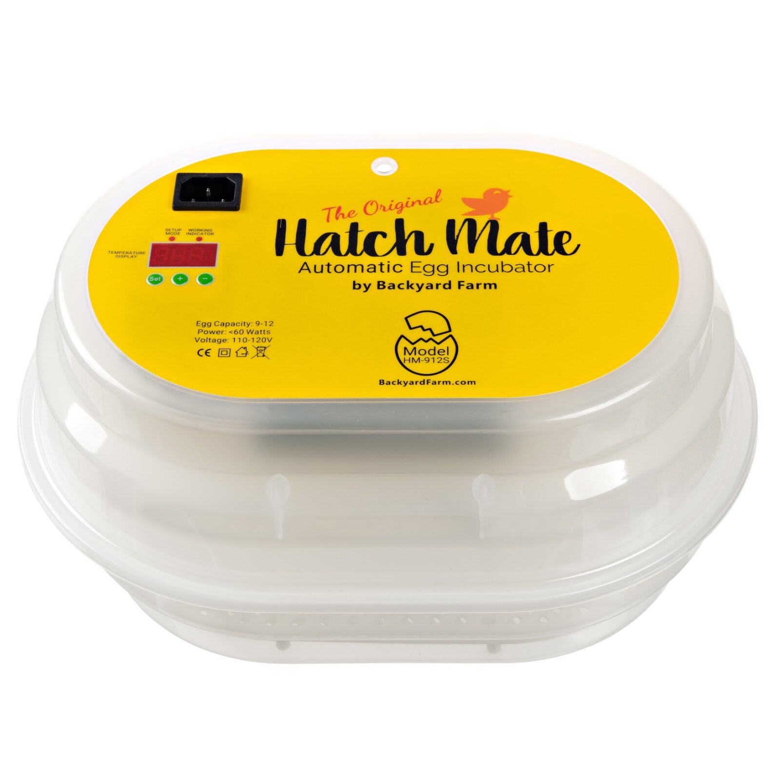 HatchMate™ Automatic Egg Incubator w/ Humidity For 9-12 Eggs Hatch Chicken Quail