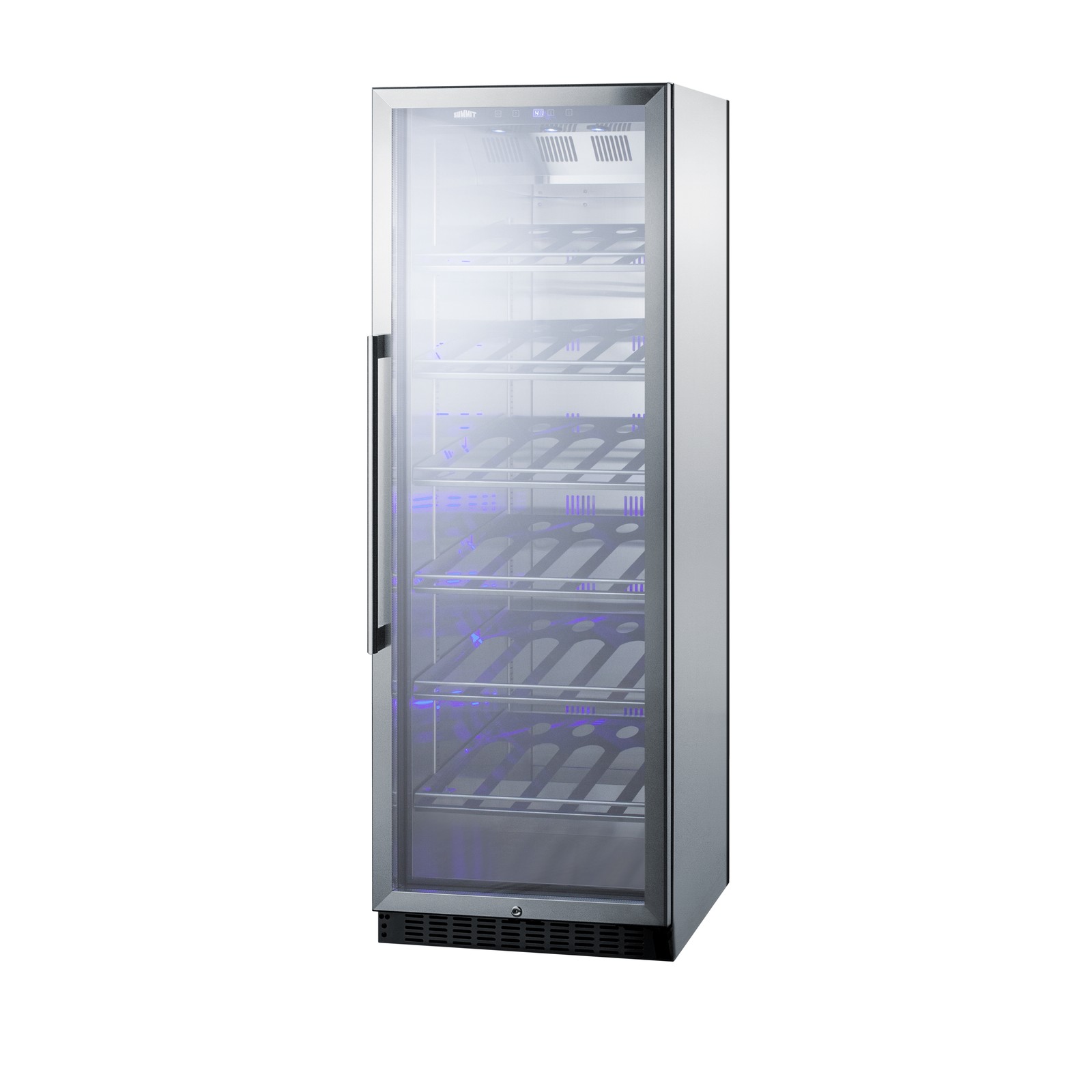 Summit SCR1401CHCSS 24" Glass Door Wine Refrigerator, Single Temperature, 35 ...
