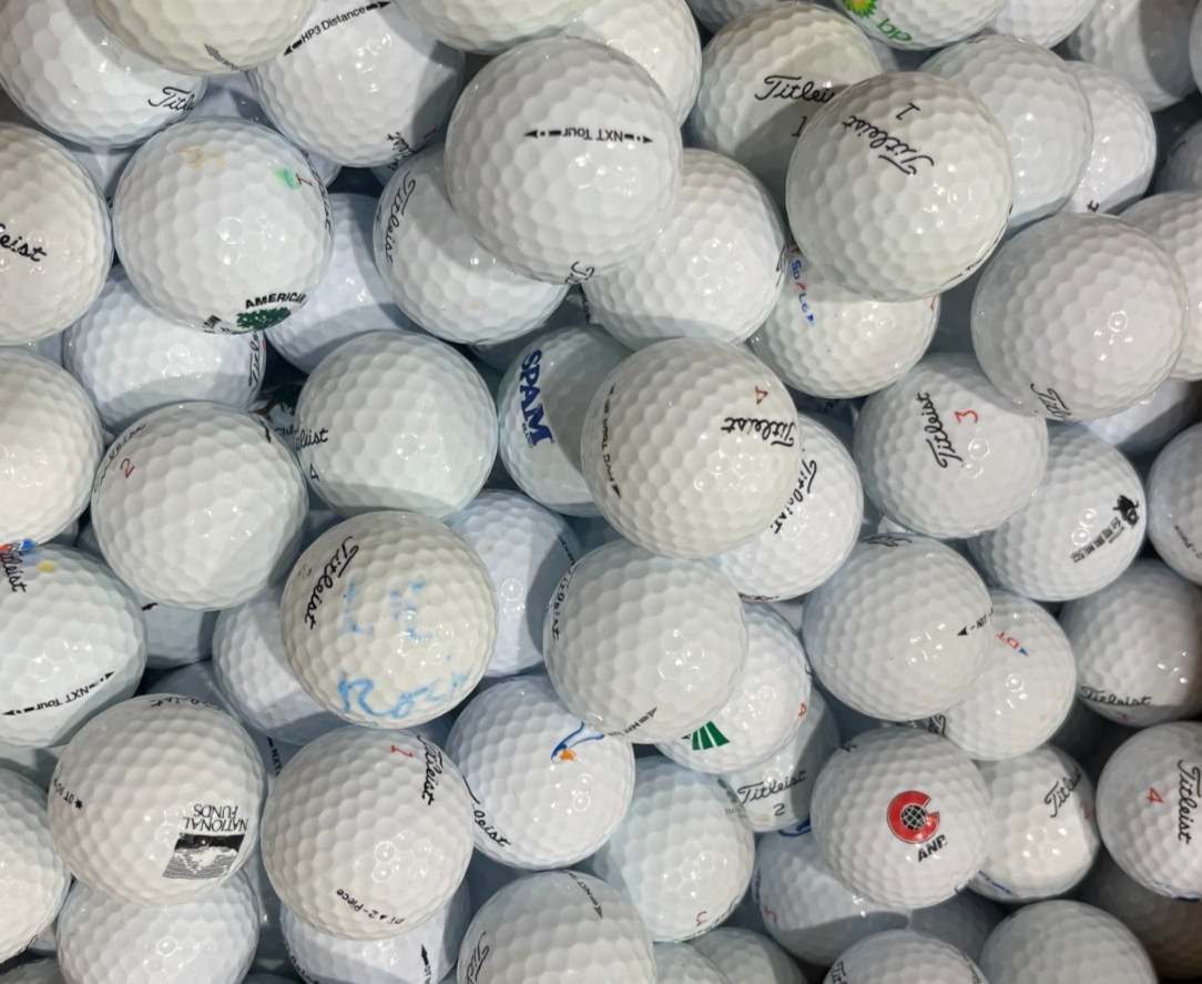 60 Pack White Titleist Mix Used Golf Balls AAAA 4A Near Mint Bulk Recycled Balls