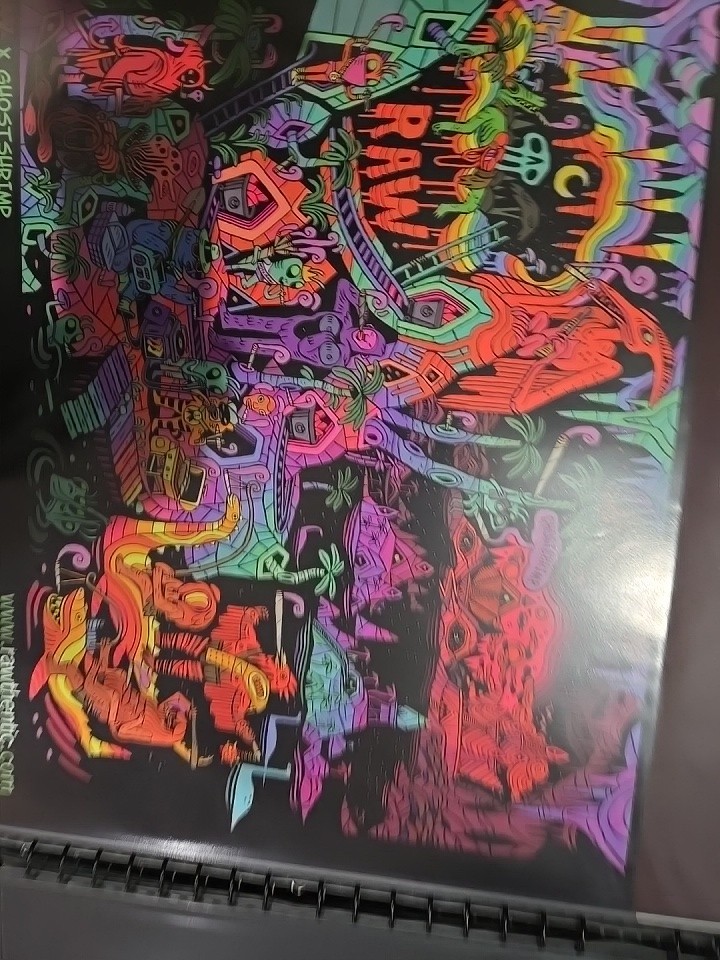 RAW Rolling Paper Poster x GHOST SHRIMP 24X18