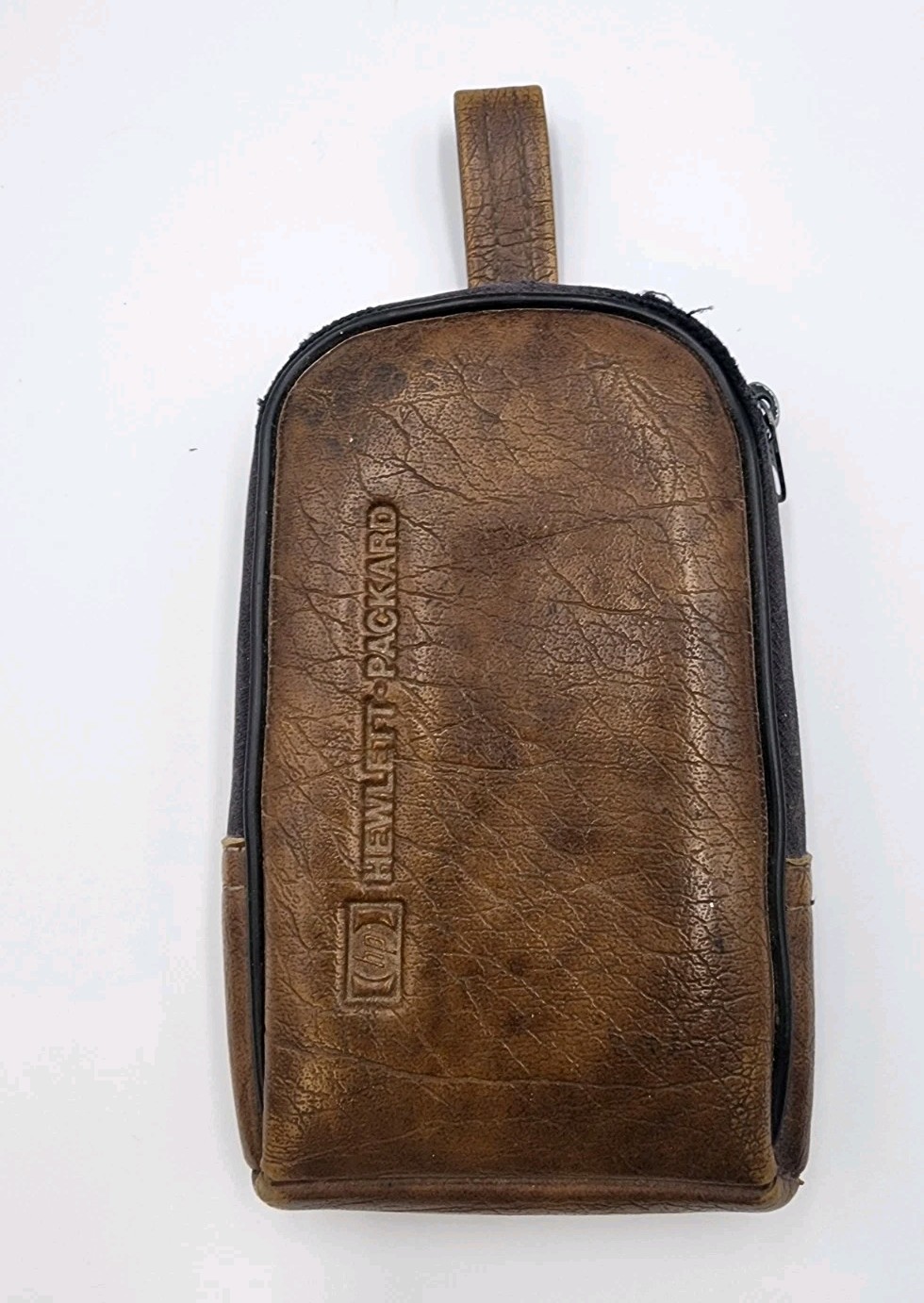 Shows Some Wear~OEM Vintage HP Calculator Case Only Leather Brown 1970's?