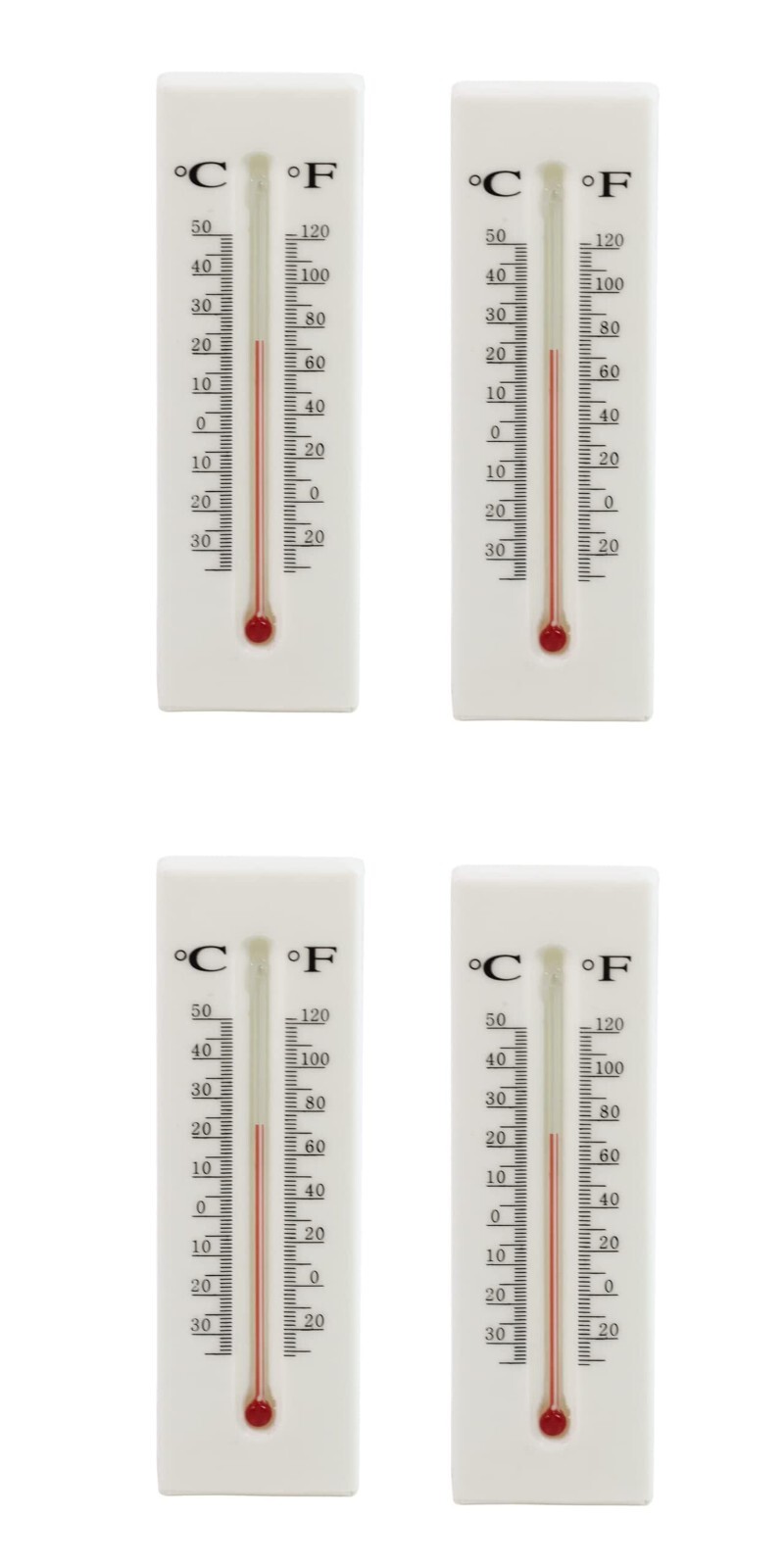 WYZworks 4PK Thermometer Hide a Key Holder House Car Stash Outdoor Temperature
