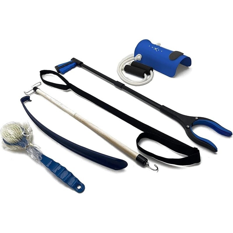 6 PC Hip Replacement Kit Grabber Tool Sock Aid Dressing Stick Leg Lifter New